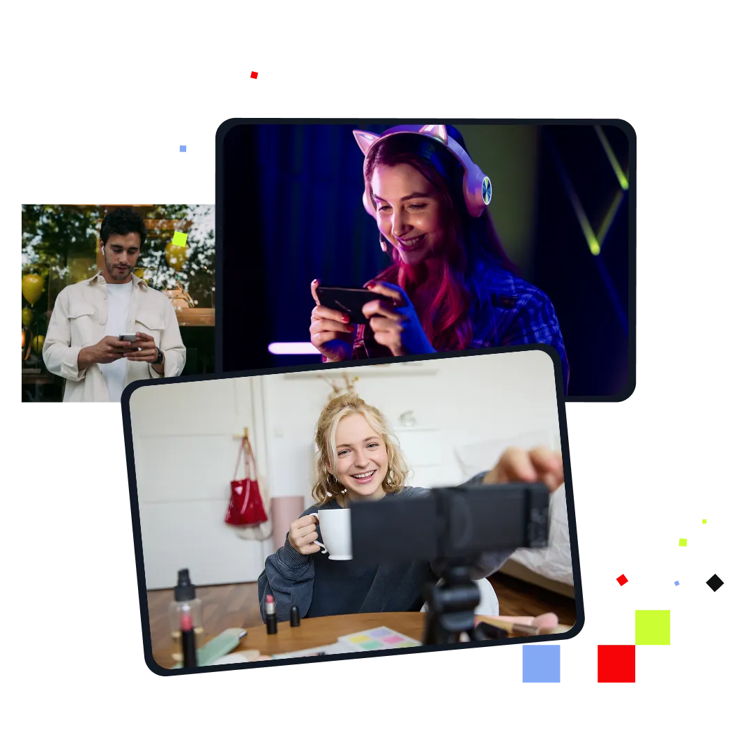 Diverse influencers creating authentic content as part of broader omnichannel strategies.