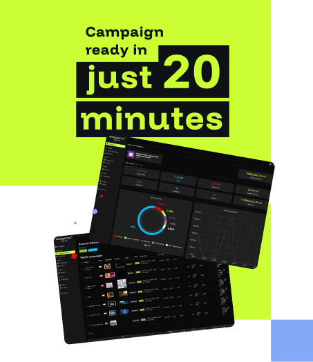 Livestream advertising dashboard for tracking influencer campaign performance.
